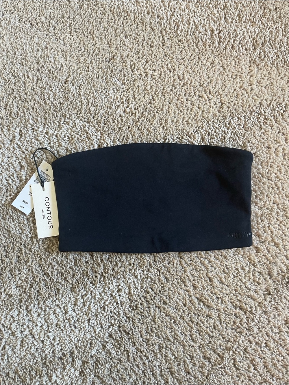 Aritzia Contour Black Strapless Bandeau